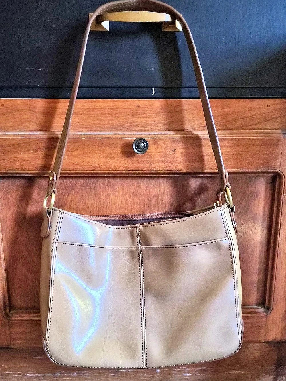 Liz Claiborne Shoulder Bag in Brown & Tan